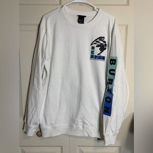 Burton Snowboards Men's XL White Crewneck Sweatshirt